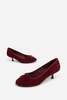 "INTENTIONALLY __________." BINA SUEDE KITTEN HEEL - MERLOT/Black - Thumbnail 8