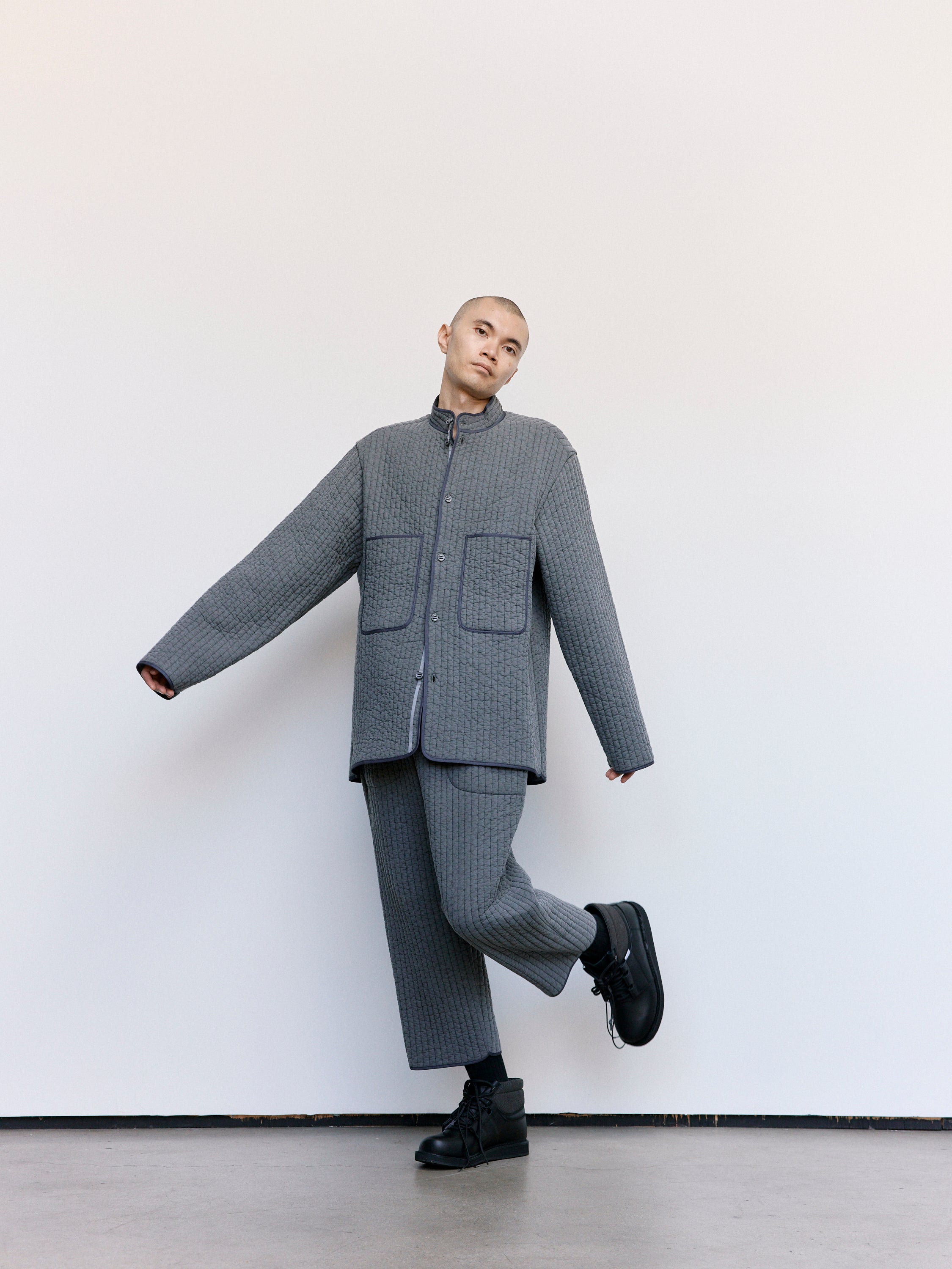 MAN-TLE Nubi Shirt Jacket - Charcoal | Garmentory