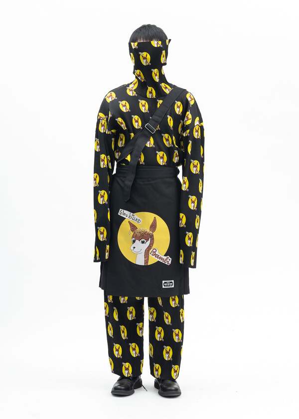 Kidill BLACK KILT SKIRT WHO KILLED BAMBI - BLACK