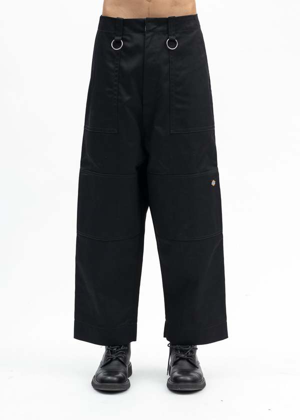 Kidill BLACK KIDILL DICKIES LOOSE FIT BONDAGE PANTS - BLACK