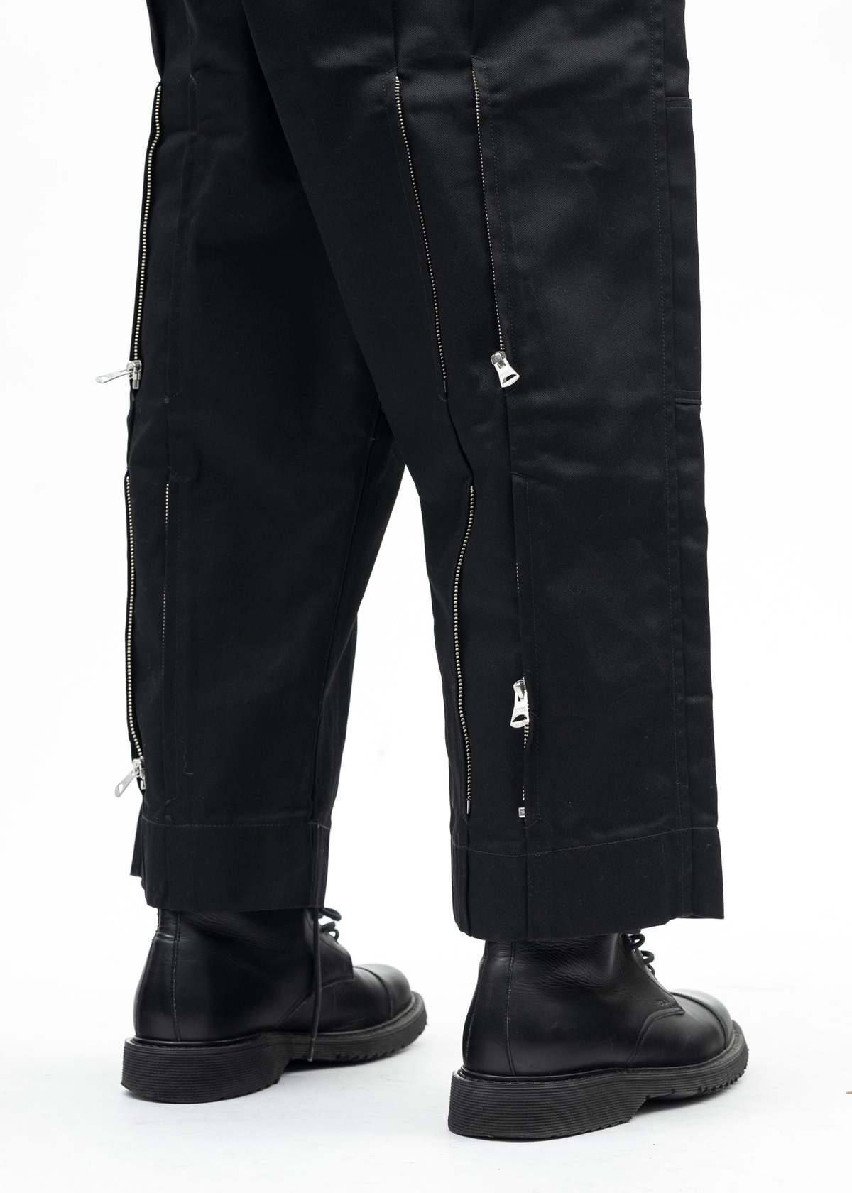 Kidill BLACK KIDILL DICKIES LOOSE FIT BONDAGE PANTS - BLACK