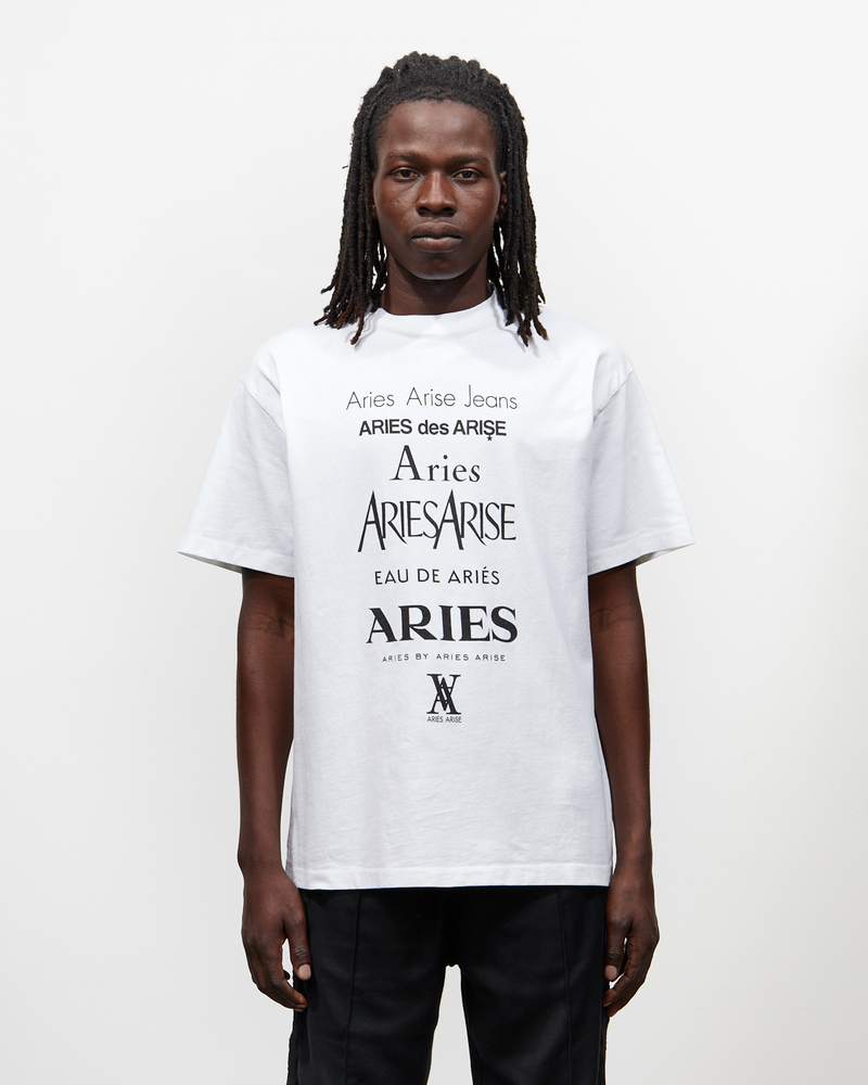 Aries Arise Perfume SS Tee - White Aries Arise Perfume SS Tee - White