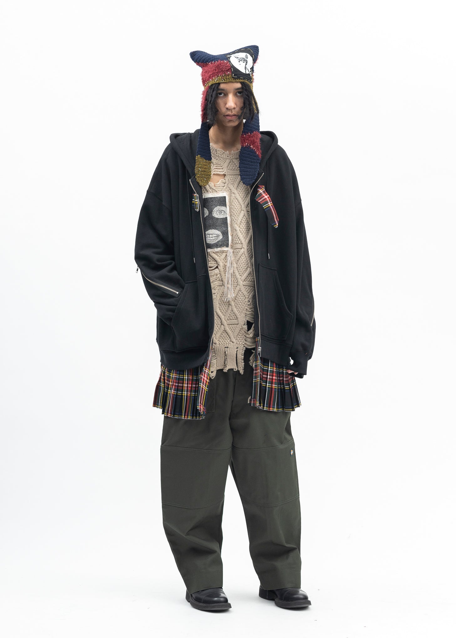 Kidill GREEN KIDILL DICKIES LOOSE FIT BONDAGE PANTS - Green