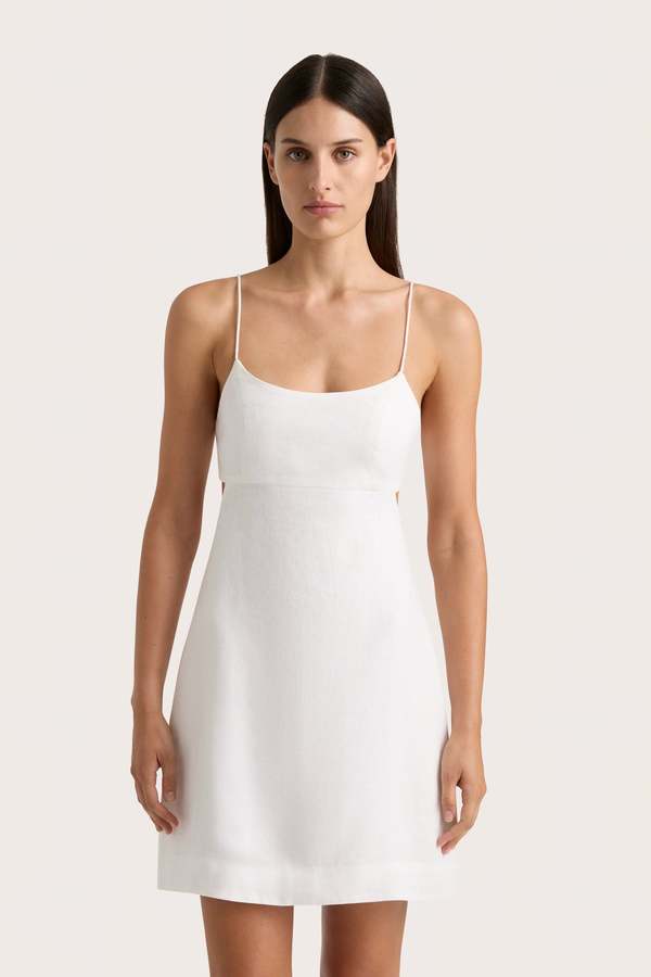 Faithfull The Brand ANTIBES MINI DRESS - WHITE | Garmentory Faithfull The Brand ANTIBES MINI DRESS - WHITE | Garmentory