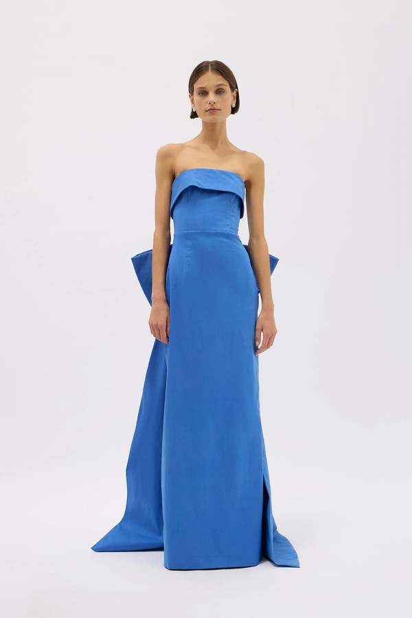 birdie blue dress Birdie Maxi Dress — Blue & Blush Floral main image 0