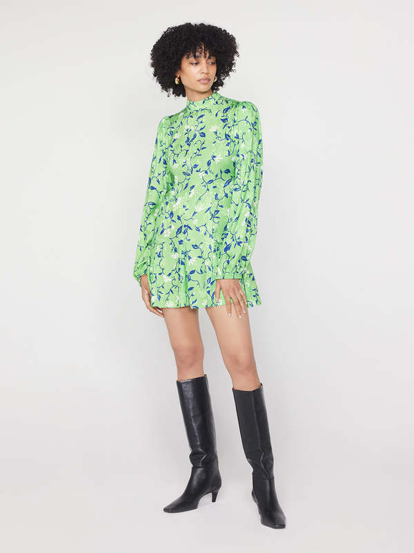 Kitri Doretta Mini Dress - Green Vine Print | Garmentory Kitri Doretta Mini Dress - Green Vine Print | Garmentory