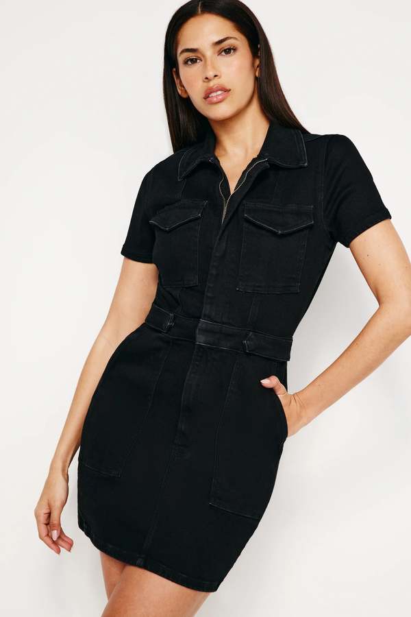 Good American FIT FOR SUCCESS DRESS - Black | Garmentory Good American FIT FOR SUCCESS DRESS - Black | Garmentory