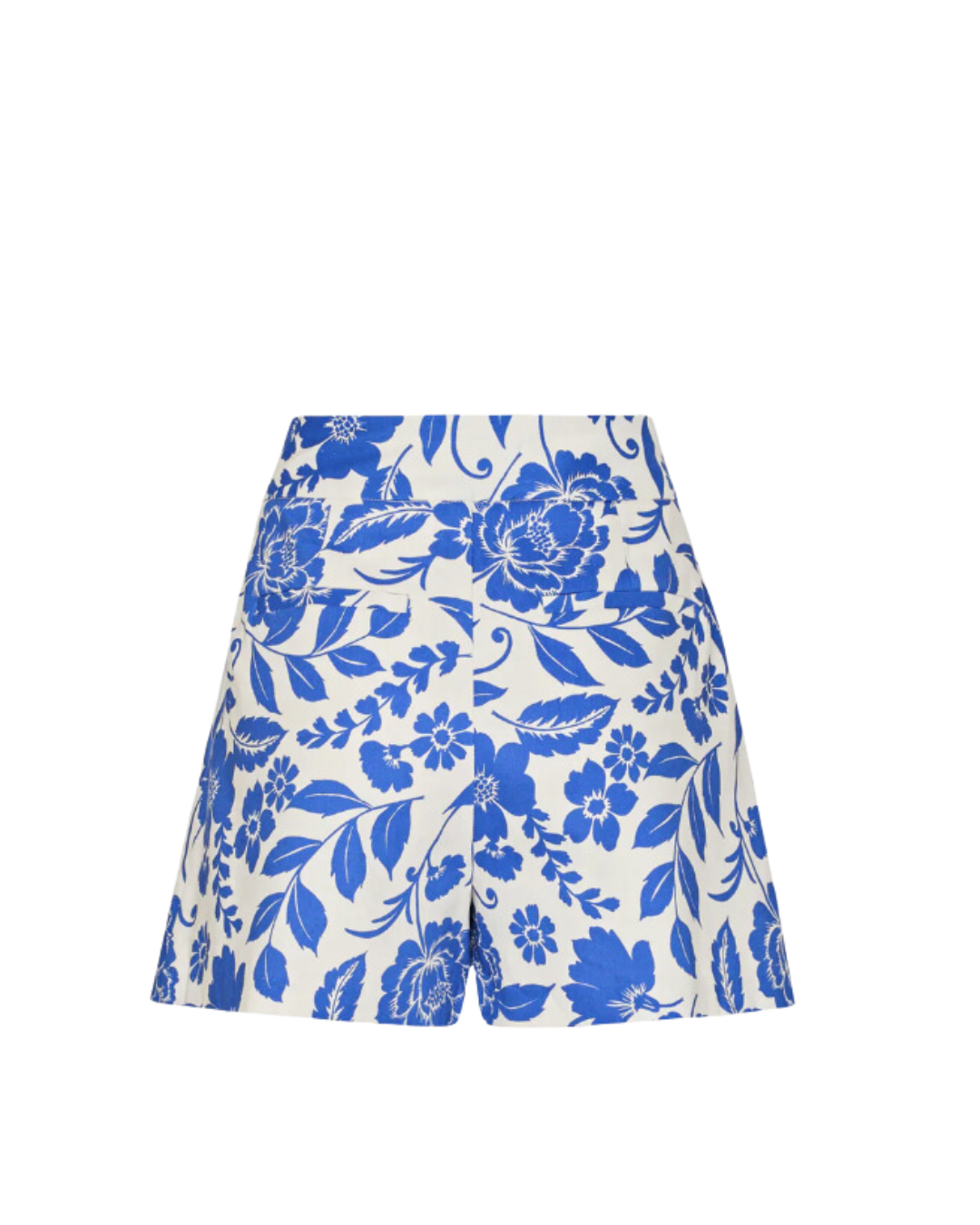 Milly Flowers Of Spain Linen Shorts - Blue/White | Garmentory