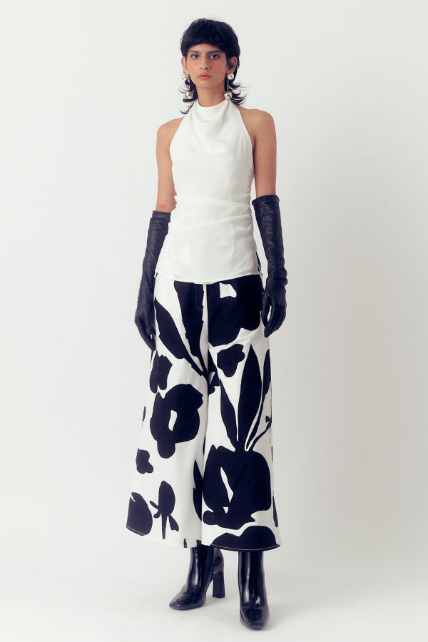 Lovebirds Forest Trousers - Black/White