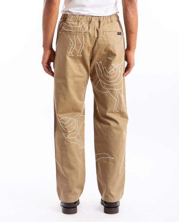 BY PARRA Stitched Up Duck Pant - TAN | Garmentory
