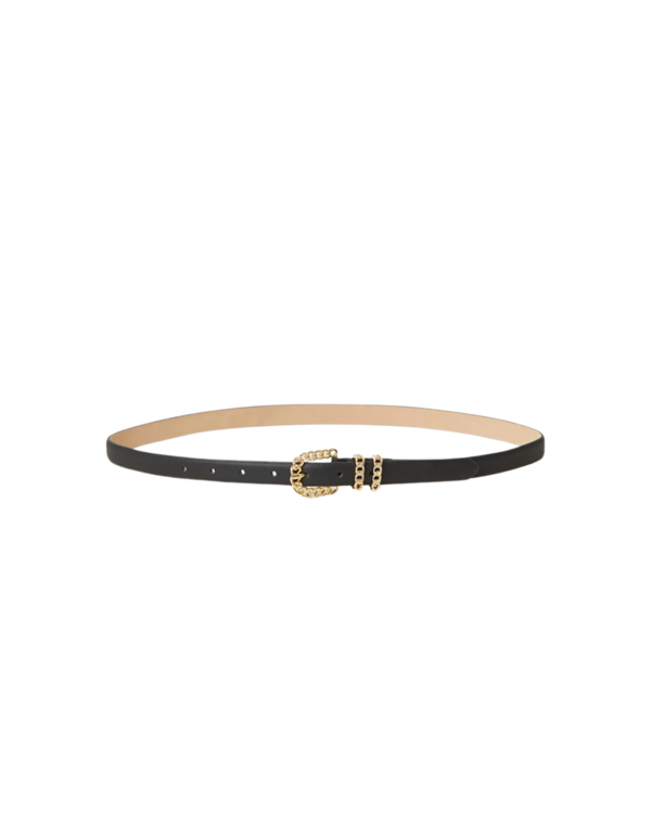 B-LOW THE BELT HATTIE BELT - BLACK/GOLD | Garmentory display picture 2