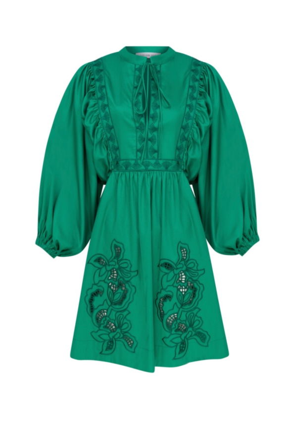 Lug Von Siga ISLA SHORT DRESS - EMERALD