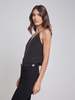L'agence JANE SILK CAMISOLE - BLACK - Thumbnail 3