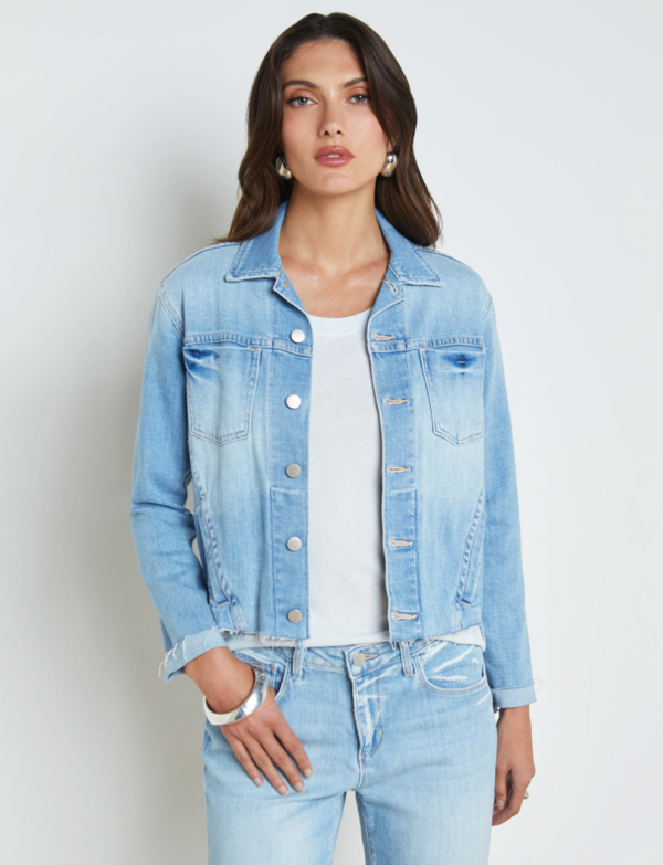 L'agence JANELLE SLIM RAW JACKET - OLYMPIA