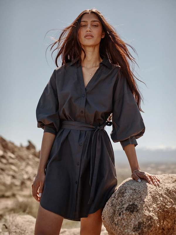 7 for all mankind faux leather dress Faux Leather Dress - Leather Mini Dress - Open Back Mini Dress
