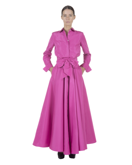 【SARA ROKA】Chemisier Dress SAND FOXES FW24/25-10 - SARA ROKA