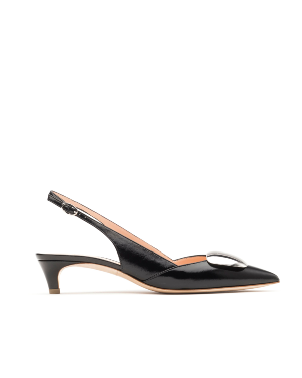 Rupert Sanderson MISTY shoes - BLACK (SILVER CHROME)