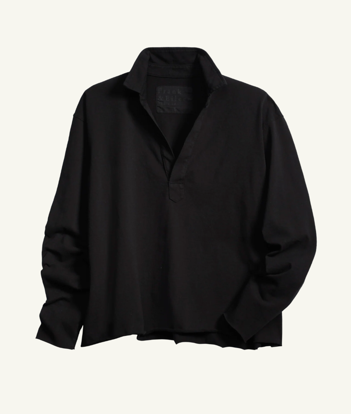 Frank & Eileen PATRICK POPOVER HENLEY - Black - Image 4 of 4