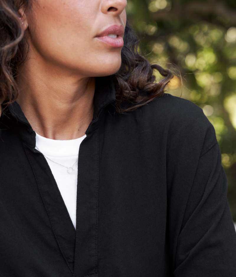 Frank & Eileen PATRICK POPOVER HENLEY - Black