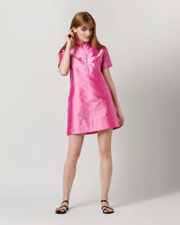 oversized denim dress shirt NY Crest Oversized Denim Shirt