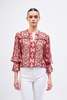 BEYOND BY VERA STELLA TOP - ARABESQUE MAROON - Thumbnail 2