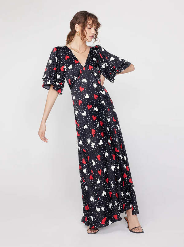 kitri maxi dress Kitri Daphne Patched Toile De Jouy Maxi Slip Dress