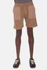 04651/ Pure Cotton Fleece Bermuda Short - Taupe - Thumbnail 1