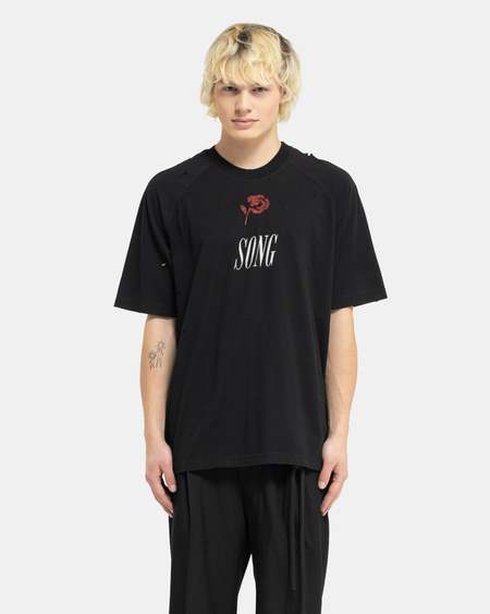 Song for the Mute Logo Oversized Tee - Black | Garmentory