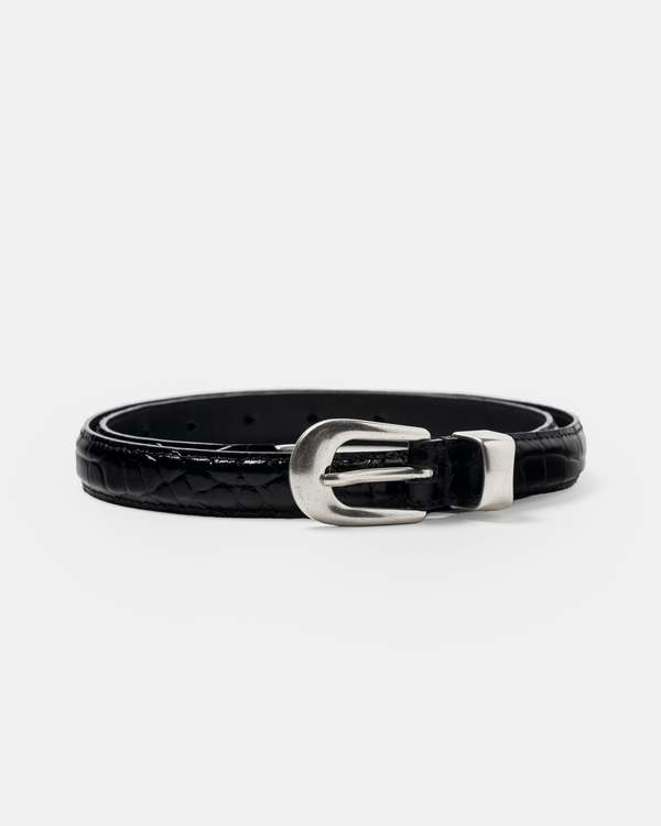 Our Legacy 2 CM Belt - Black Croc | Garmentory