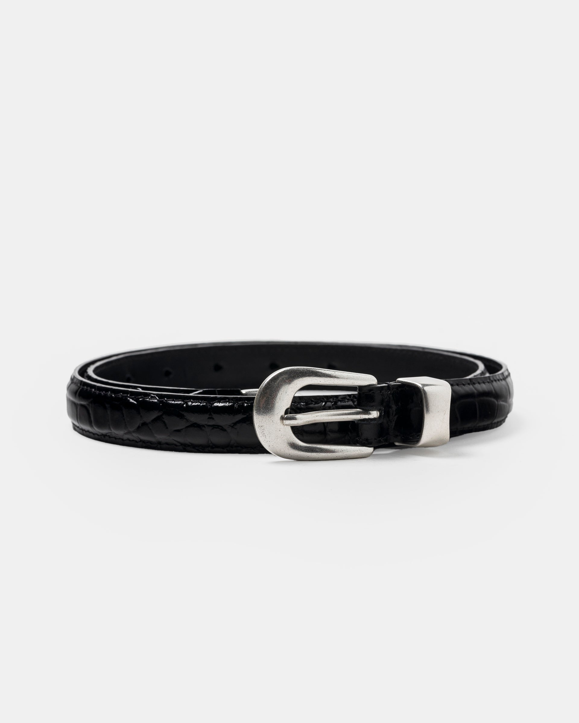 早い者勝ち　OUR LEGACY BELT 2 CM BLACK LEATHER Our Legacy - Belt 2 cm Black