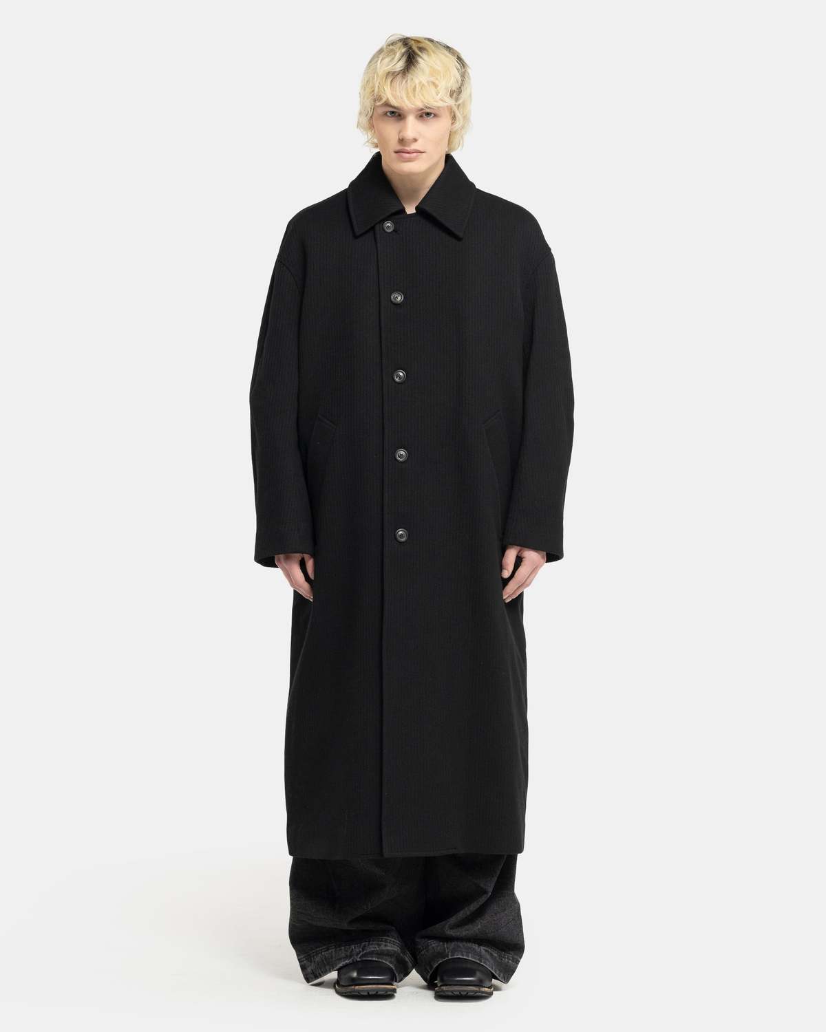 f*e様 our legacy collapse car coat 44 Our Legacy - Collapse Carcoat Blue Depth Peached Nylon