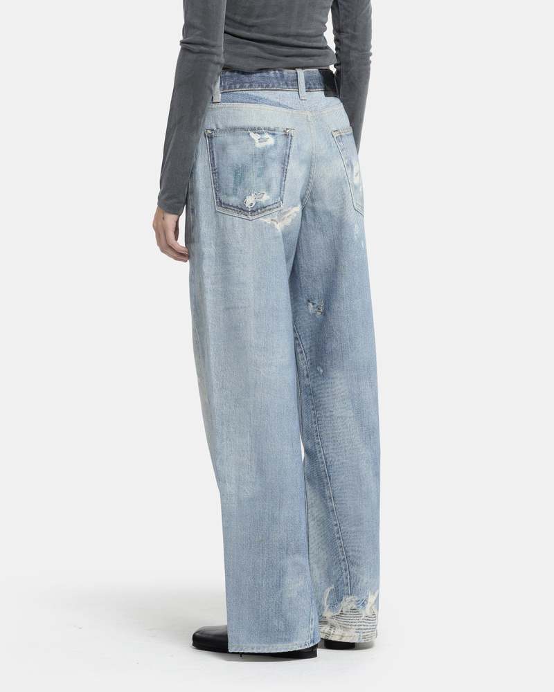 デニム・ジーパン OUR LEGACY Woman Jeans Denim W4205TDD DIGITAL DENIM PRINT Our Legacy - Full Cut Digital Denim Print