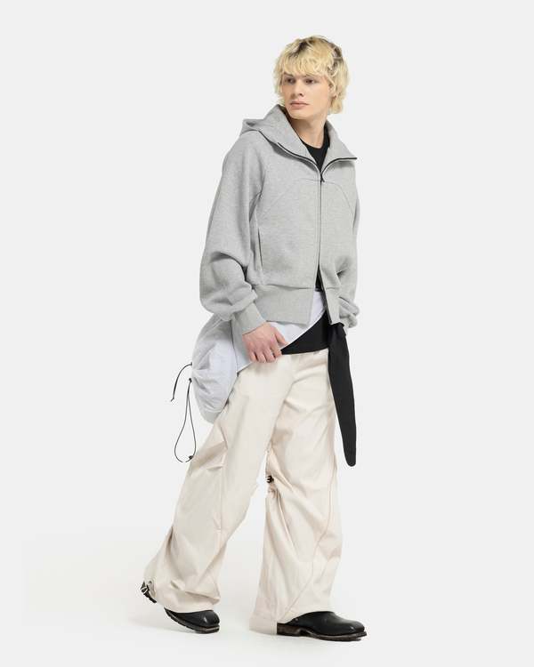 COMMON DIVISOR Ortler Zip-Up Hoodie - Grey | Garmentory