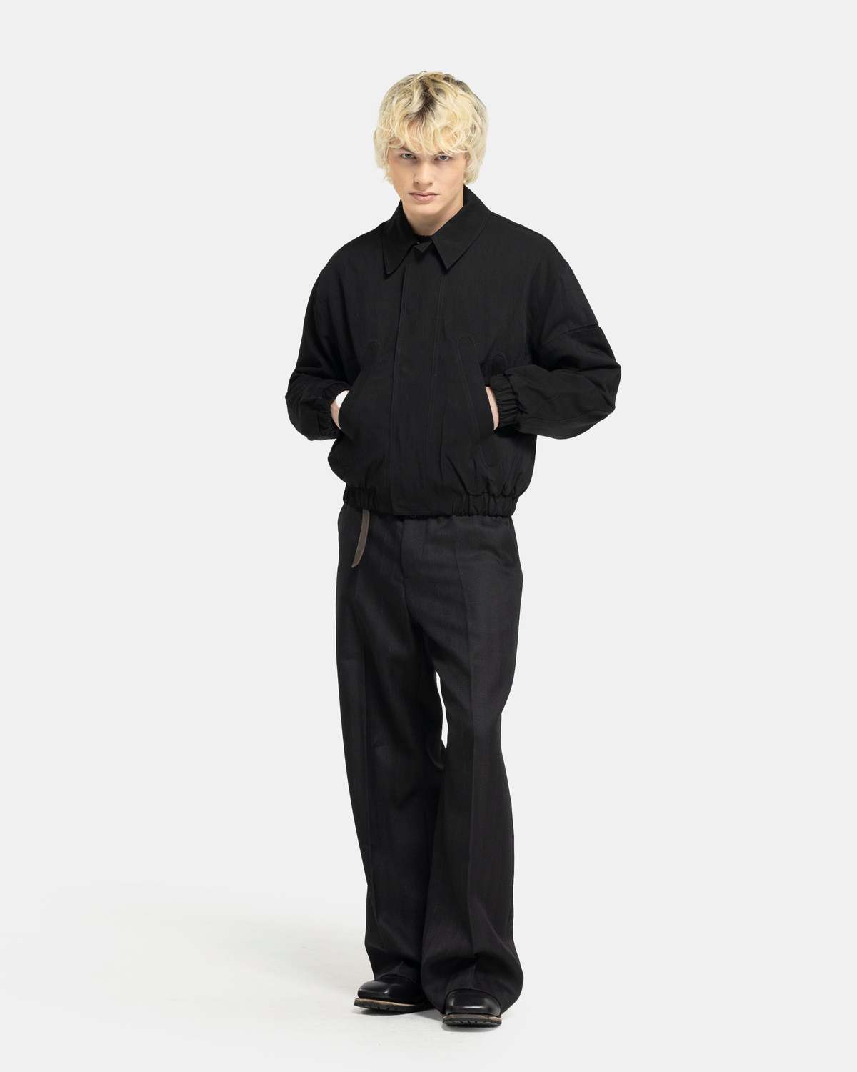 COMMON DIVISOR Zuid Cropped Jacket - Black | Garmentory