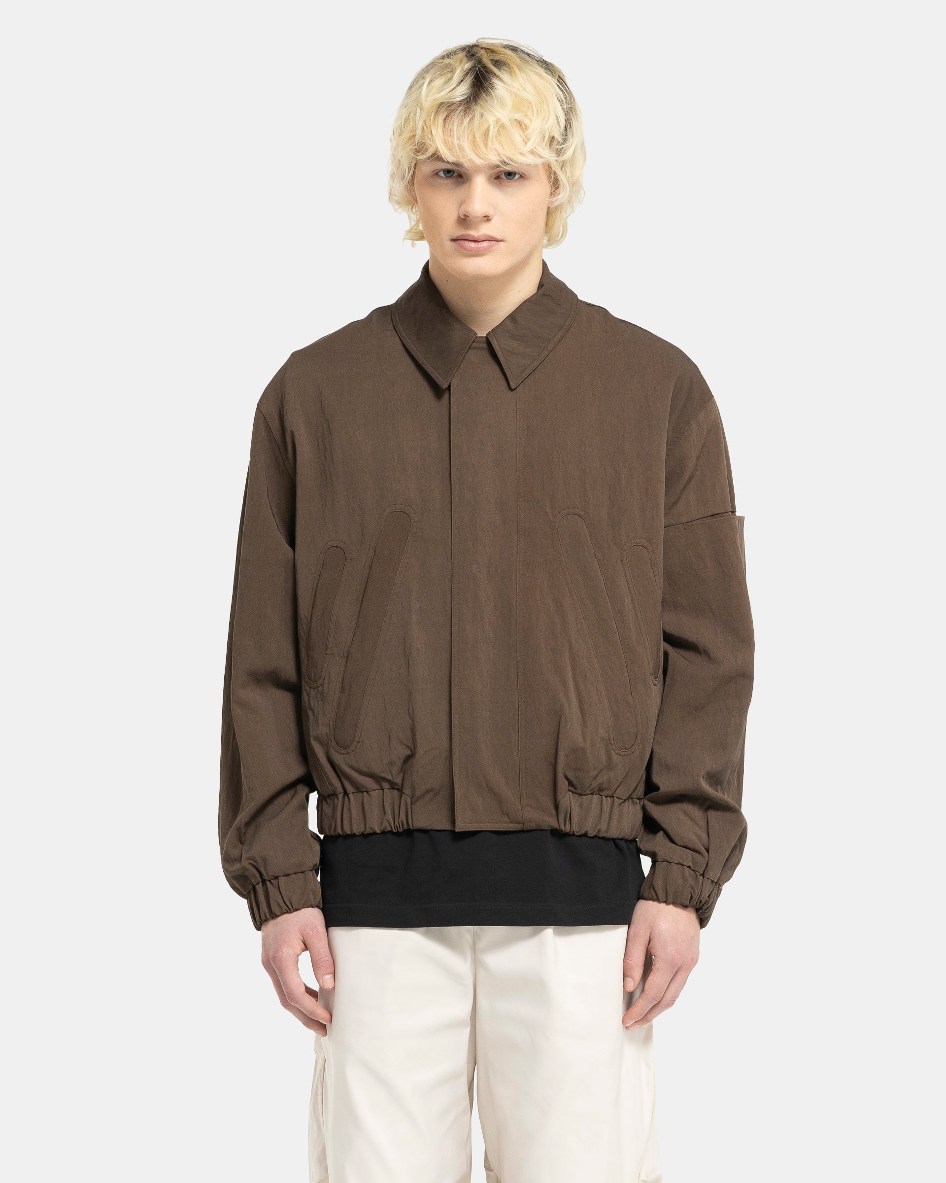 COMMON DIVISOR Zuid Cropped Jacket - Brown | Garmentory