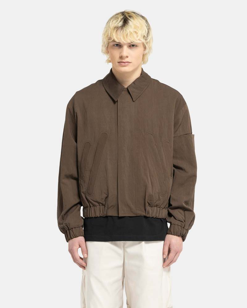 COMMON DIVISOR Zuid Cropped Jacket - Brown | Garmentory