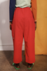 L.F. Markey Everly Trouser - Red - Thumbnail 3
