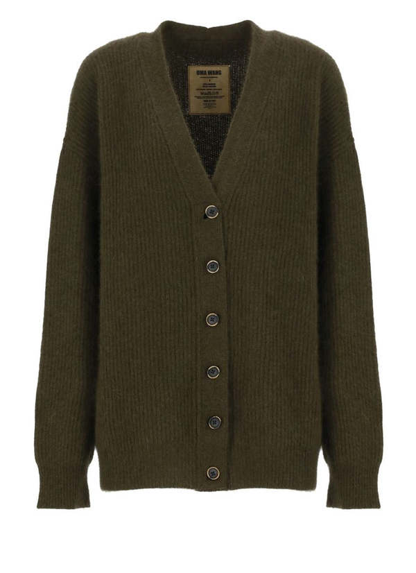 Uma Wang Knit Cardigan - Army Green | Garmentory
