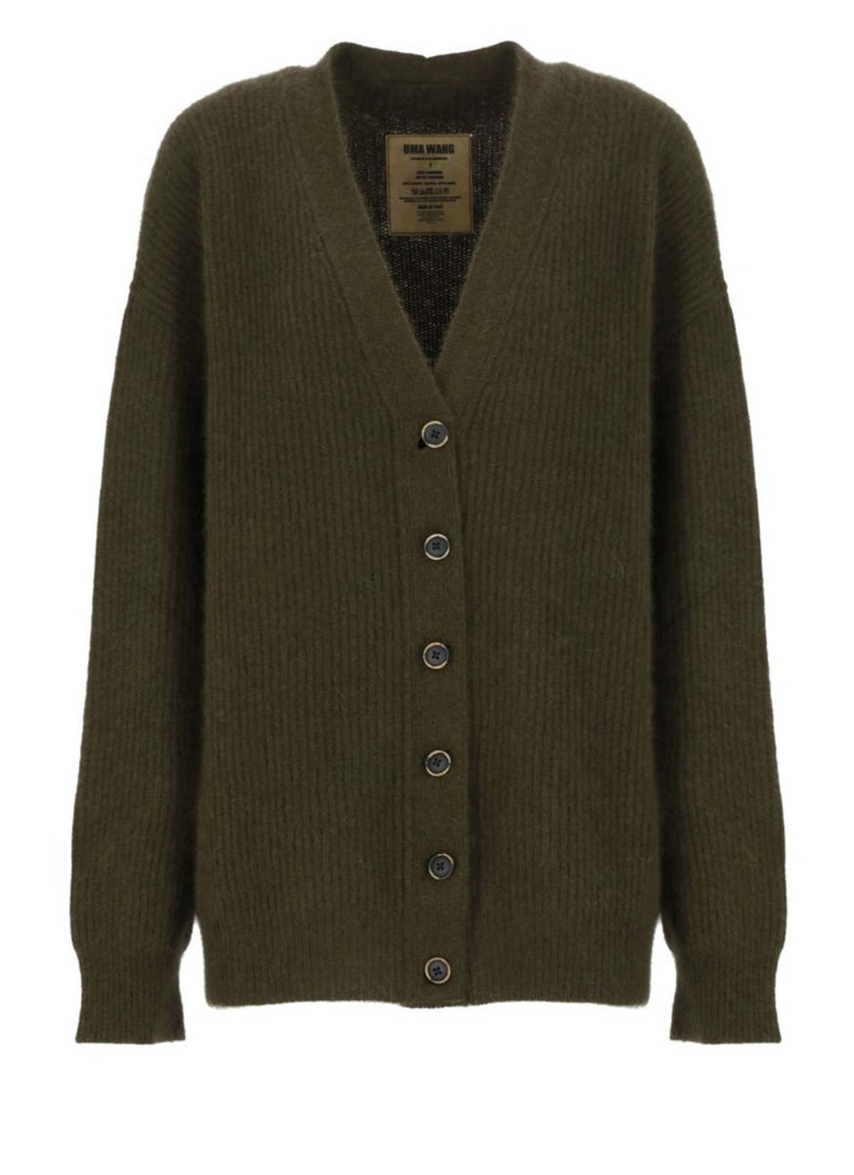 Uma Wang Knit Cardigan - Army Green | Garmentory