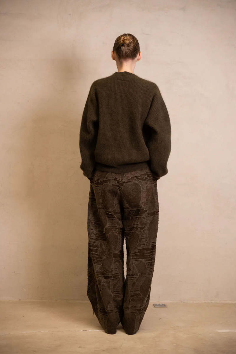 UMA WANG 売れ筋商品|||ユマ・ワン ニット&セーター アウター レディース Sweaters Brown UMA WANG High-neck Knitted Sweater | Elixirgallery