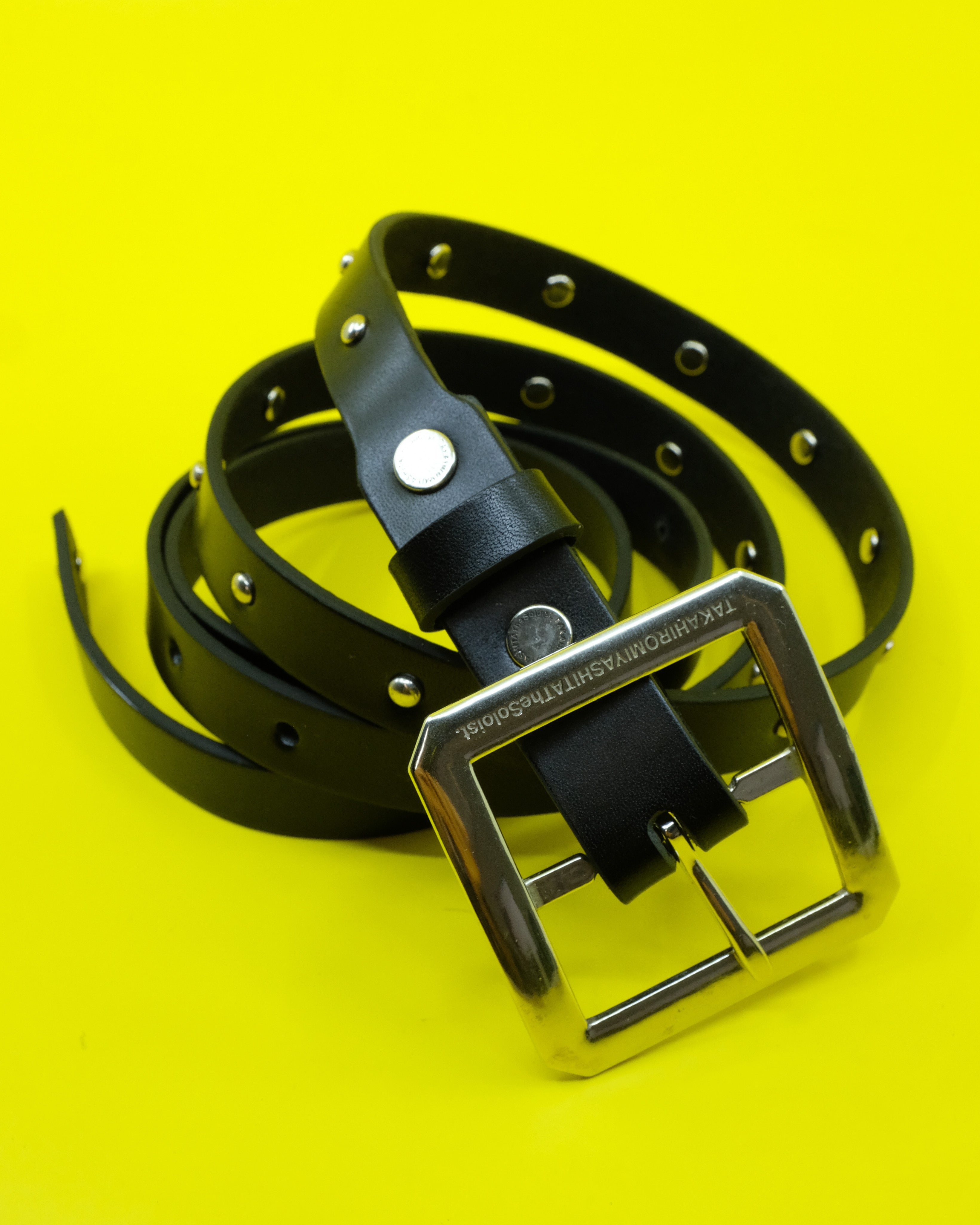 小物 soloist single pin buckle belt 40mm TAKAHIROMIYASHITA The Soloist. Cow Leather Single Pin Buckle