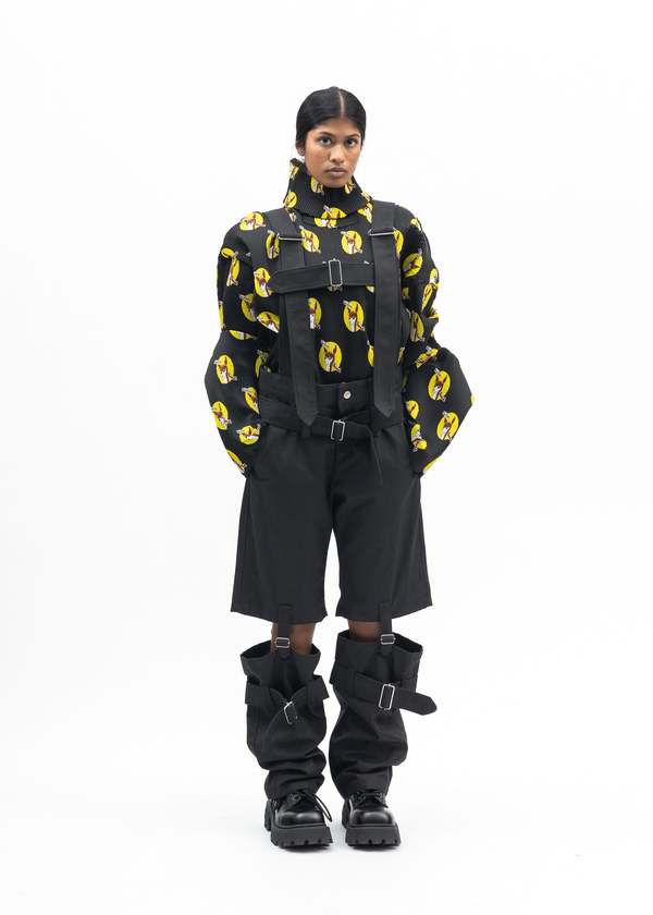 BLACK HARNESS BONDAGE PANTS | Garmentory