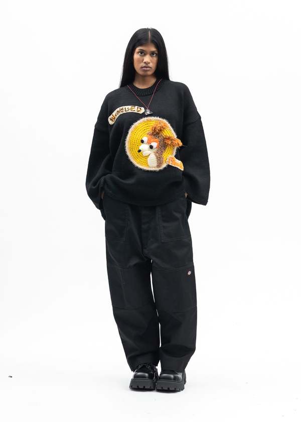 Kidill Dickies Loose Fit Bondage Pants - Black | Garmentory