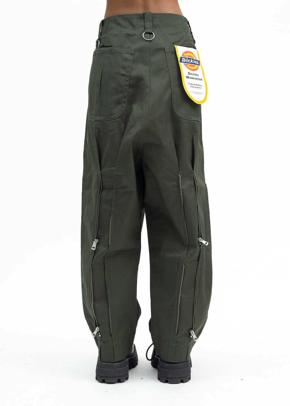 Kidill GREEN KIDILL DICKIES LOOSE FIT BONDAGE PANTS - GREEN - Image 3 of 6