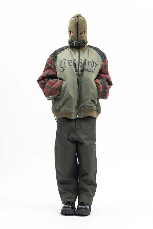 Kidill GREEN KIDILL DICKIES LOOSE FIT BONDAGE PANTS - GREEN