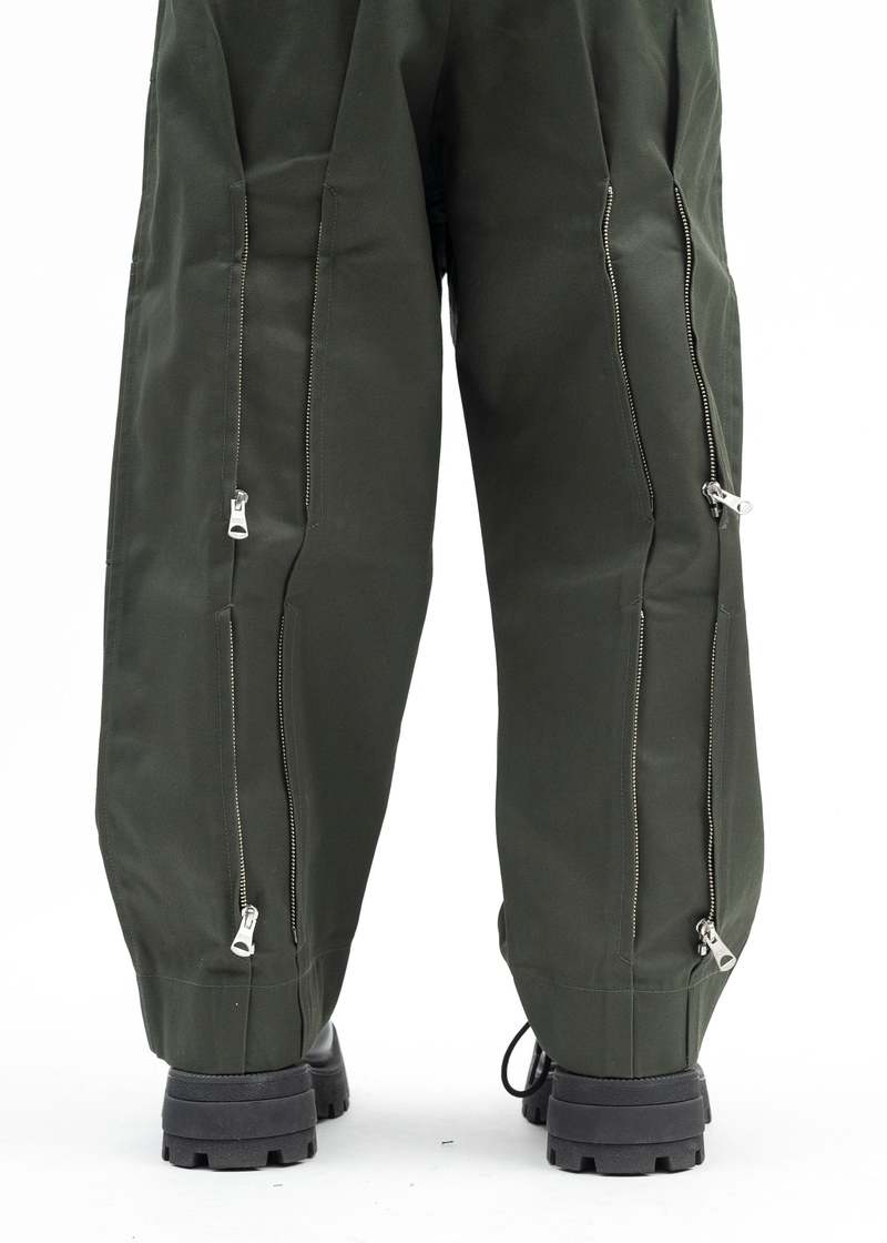 Kidill GREEN KIDILL DICKIES LOOSE FIT BONDAGE PANTS - GREEN