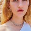 Ille Lan Sensible Silver Chain Choker Necklace - Thumbnail 2