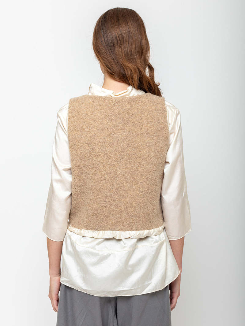 Sula Clothing LTD. Tie Vest - Beige