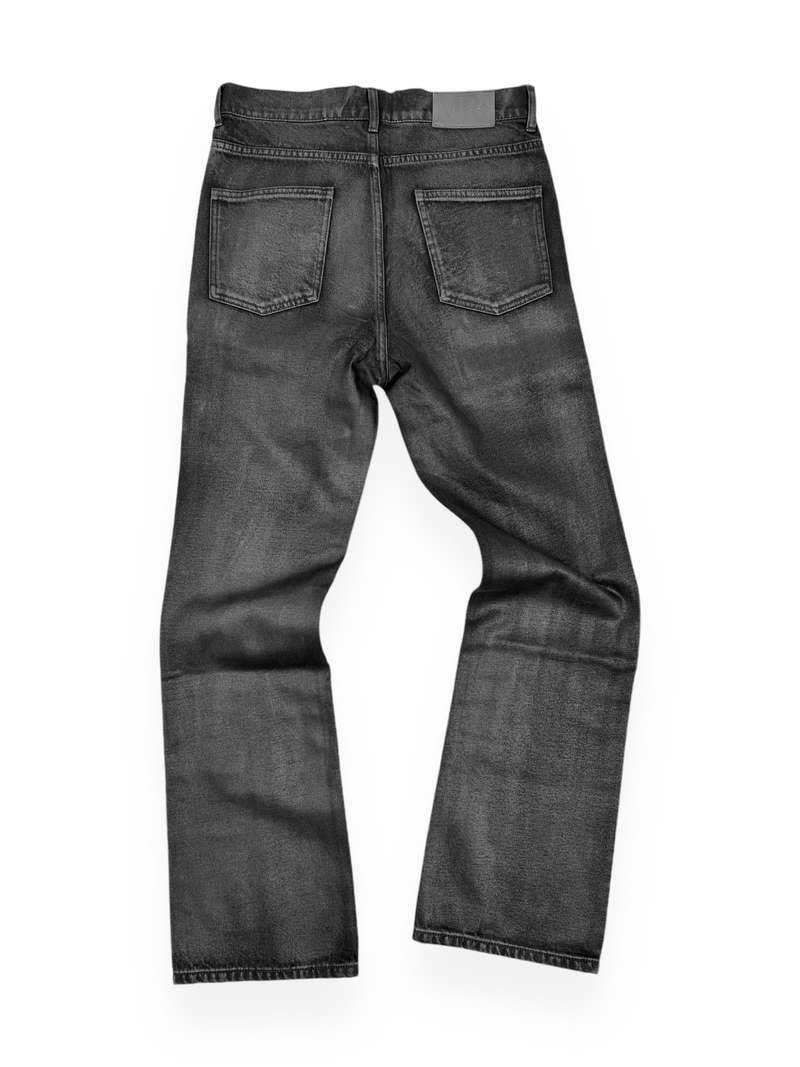 Rick Owens Bolan Bootcut Denim Pants, Wax, 100% Cotton in