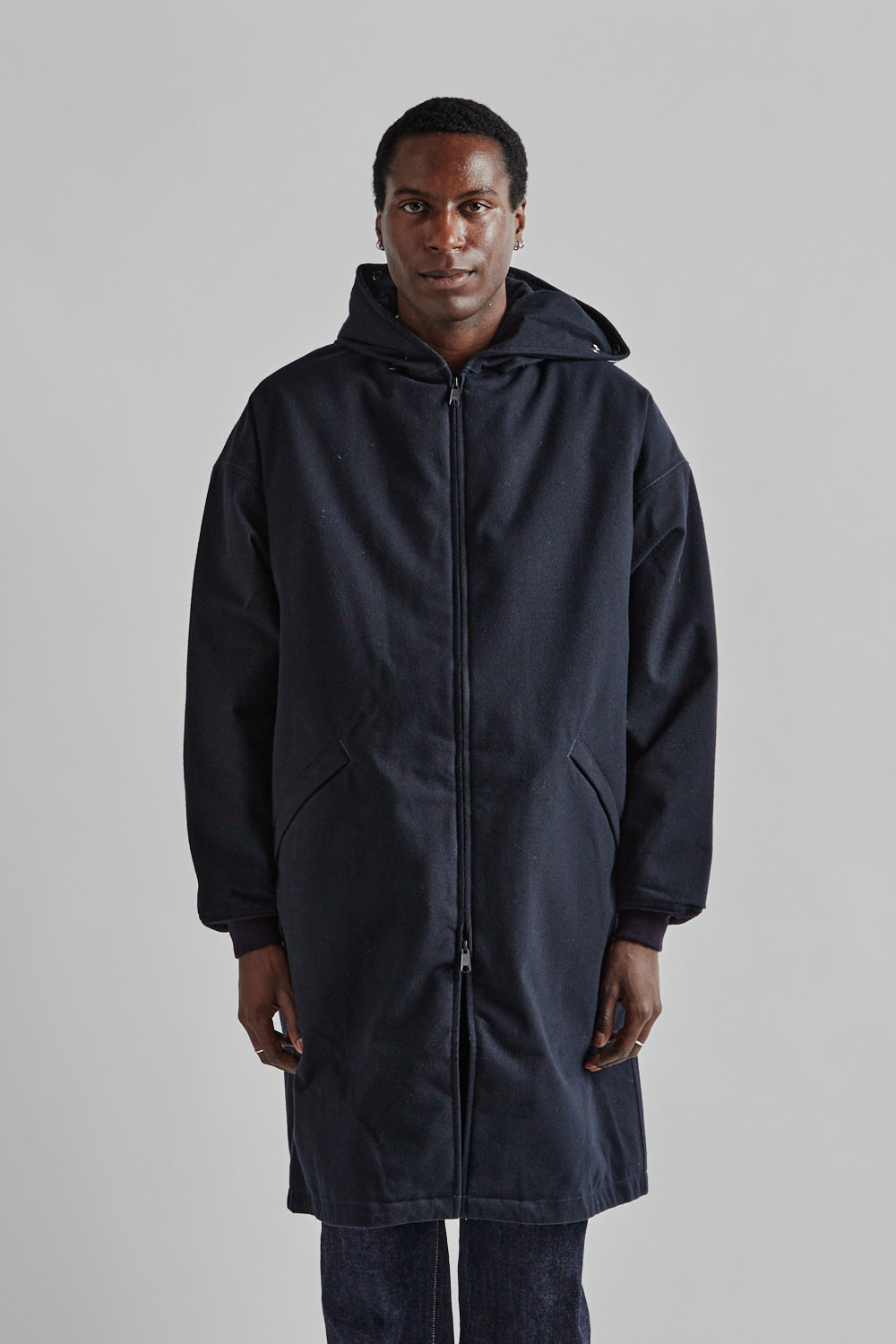 Nanamica Wool GORE-TEX Cadet Coat Down Liner - Navy | Garmentory